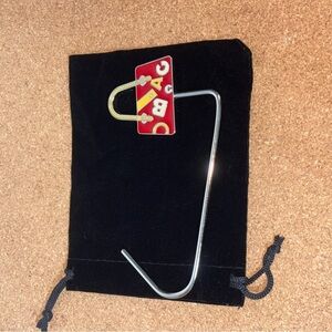 Red and Silver Bag Hook 3 For $15